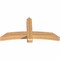 Ekena Millwork Bellingham Timber Gable Bracket, Western Red Cedar, 60"W x 30"H x 5 1/2"D x 5 1/2"F, 12/12 Pitch GBW060X30X0606BEL00SWR - alternate 4